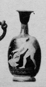 LEKYTHOS, SQUAT (SOUTH ITALIAN, GNATHIAN, BLACK GLAZE)