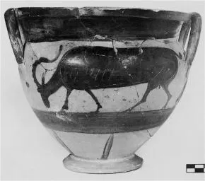 KRATER, COLUMN (NORTH GREEK, BLACK-FIGURE)