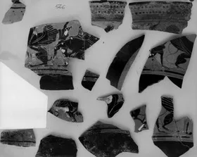 SKYPHOS, FRAGMENTS (ATHENIAN, BLACK-FIGURE)
