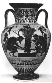 AMPHORA, NECK (ATHENIAN, BLACK-FIGURE)