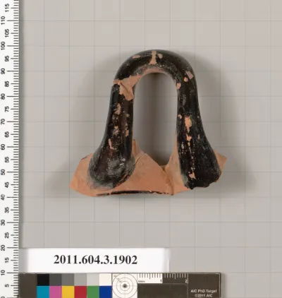 Terracotta fragment of a kylix (drinking cup)