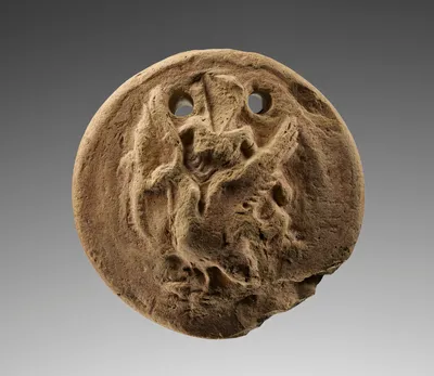 Loom weight with Aphrodite and Swan