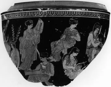 PYXIS, FRAGMENTS (ATHENIAN, RED-FIGURE)