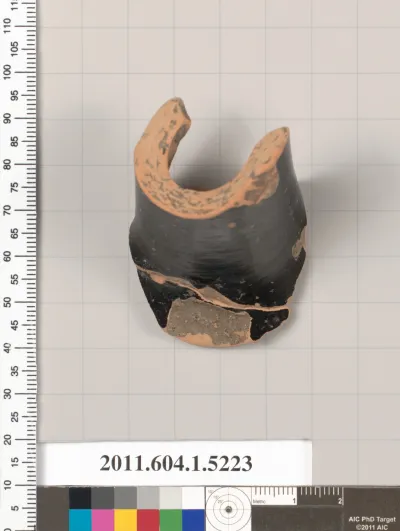 Terracotta fragment of a kylix (drinking cup)