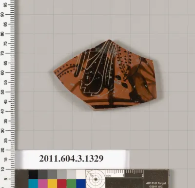 Terracotta fragment of a skyphos (deep drinking cup)