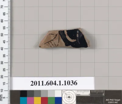 Terracotta fragment of a kylix (drinking cup)