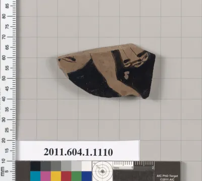 Terracotta fragment of a kylix (drinking cup)