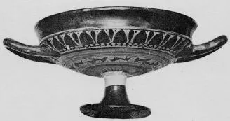 CUP DROOP (ATHENIAN, BLACK-FIGURE)