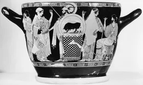 SKYPHOS (ATHENIAN, RED-FIGURE)