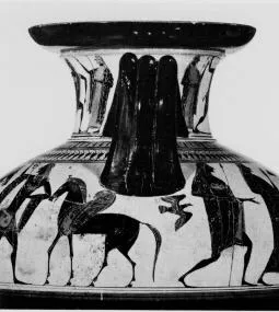 AMPHORA, NECK (ATHENIAN, BLACK-FIGURE)