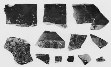 CUP, LITTLE MASTER BAND, FRAGMENTS (ATHENIAN, BLACK-FIGURE)