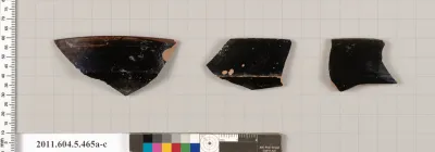 Terracotta rim fragments of kylikes (drinking cups)