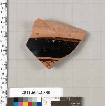 Terracotta fragment of a column-krater (bowl for mixing wine and water)