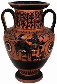 AMPHORA, NECK (ATHENIAN, BLACK-FIGURE)