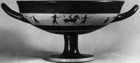 CUP, LITTLE MASTER BAND (ATHENIAN, BLACK-FIGURE)