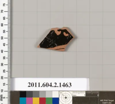 Terracotta fragment of a skyphos (deep drinking cup)