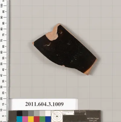 Terracotta fragment of a lekanis (covered dish)?