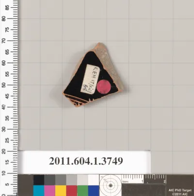 Terracotta fragment of a kylix (drinking cup)