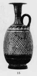 LEKYTHOS, SQUAT (SOUTH ITALIAN, GNATHIAN, BLACK GLAZE)