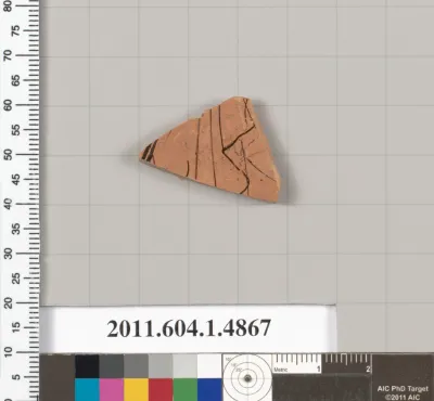 Terracotta fragment of a kylix (drinking cup)