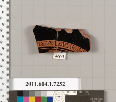 Terracotta fragment of a kylix (drinking cup)