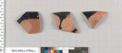 Terracotta rim fragments of kylikes(drinking cups)