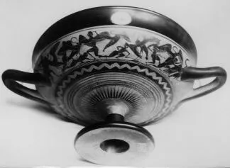 CUP DROOP (ATHENIAN, BLACK-FIGURE)