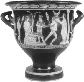 KRATER, BELL (ATHENIAN, RED-FIGURE)