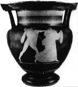 KRATER, COLUMN (ATHENIAN, RED-FIGURE)