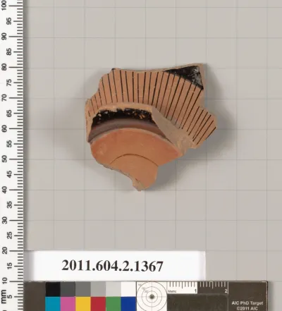 Terracotta fragment of a skyphos (deep drinking cup)
