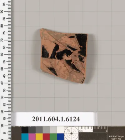 Terracotta fragment of a kylix (drinking cup)