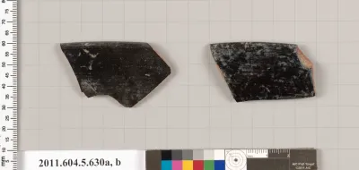 Terracotta rim fragments of kylikes (drinking cups)