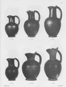 OINOCHOE (ETRUSCAN, BUCCHERO)