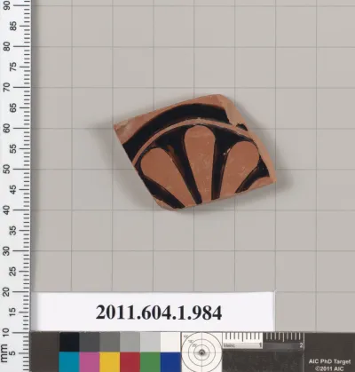 Terracotta fragment of a kylix (drinking cup)