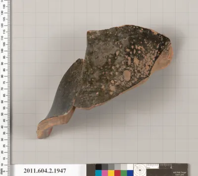 Terracotta fragment of a Nolan neck-amphora (jar)