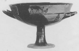 CUP, LITTLE MASTER LIP, FRAGMENT (ATHENIAN, BLACK-FIGURE)
