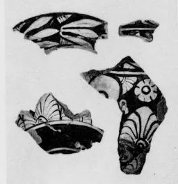 KRATER, CALYX, FRAGMENTS (ETRUSCAN, RED-FIGURE)