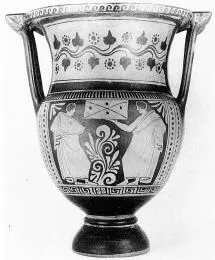 KRATER, COLUMN (SOUTH ITALIAN, APULIAN, RED-FIGURE)