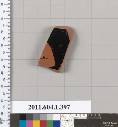 Terracotta fragment of a kylix (drinking cup)