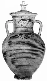 AMPHORA, NECK (UNCERTAIN GEOMETRIC)