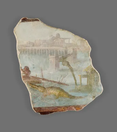 Fresco Fragment with Nilotic Landscape