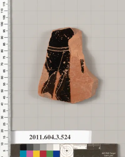 Terracotta fragment of a column-krater (bowl for mixing wine and water)