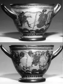 SKYPHOS (ATHENIAN, BLACK-FIGURE)