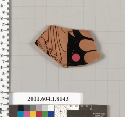 Terracotta fragment of a kylix (drinking cup)