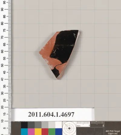 Terracotta fragment of a kylix (drinking cup)