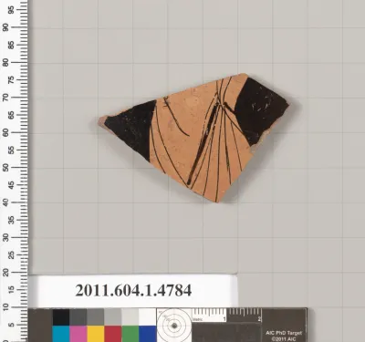 Terracotta fragment of a kylix (drinking cup)
