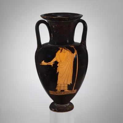 Terracotta Nolan neck-amphora (jar)