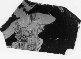 LEKANIS LID, FRAGMENT (ATHENIAN, RED-FIGURE)
