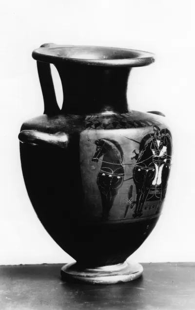 Hydria with a Quadriga