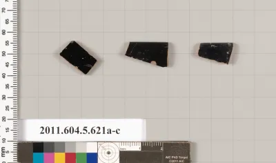 Terracotta rim fragments of kylikes (drinking cups)